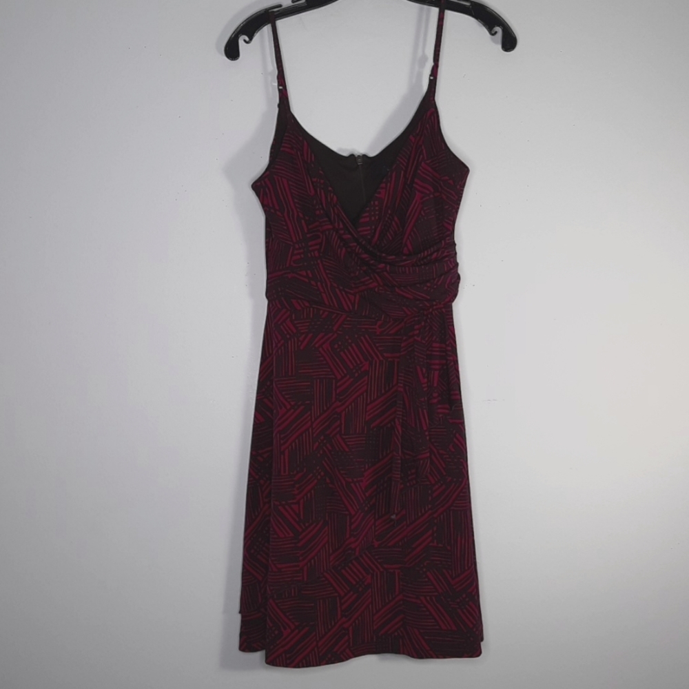 Banana Republic fushia/ black sleeveless dress SZ 4